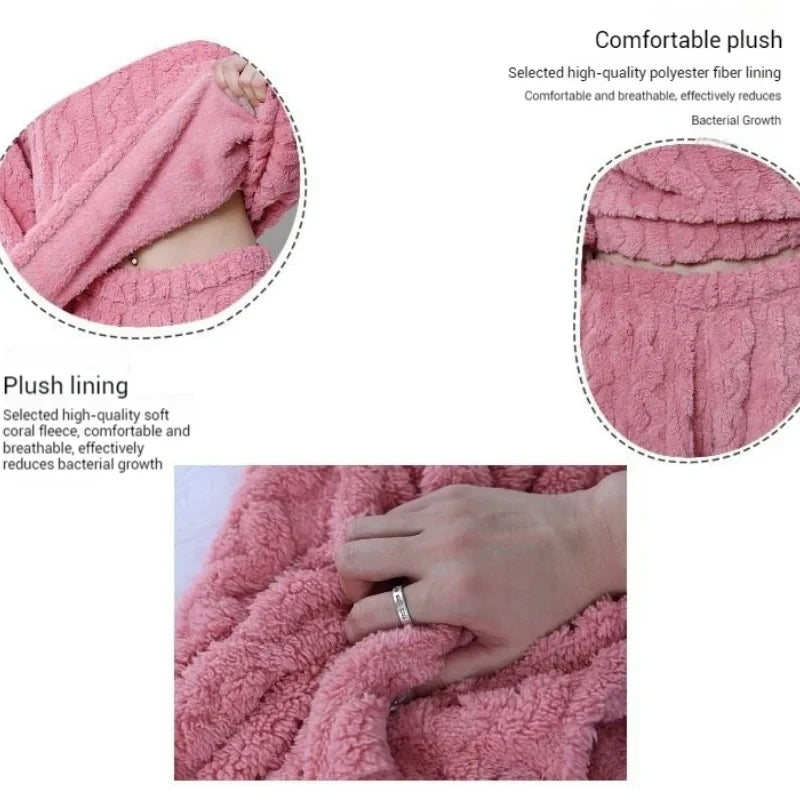 Ensemble pyjama velours femme, vue 5