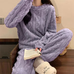 Ensemble pyjama velours femme, vue 10