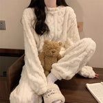 Ensemble pyjama velours femme, vue 7